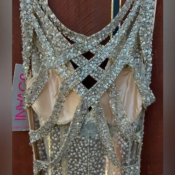 Jovani 90736A Embellished Illusion Dress size 4 NWT - Picture 10 of 14